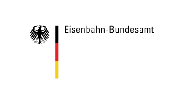 Logo Eisenbahn-Bundesamt mit Wappen-Adler und Deutschlandflagge